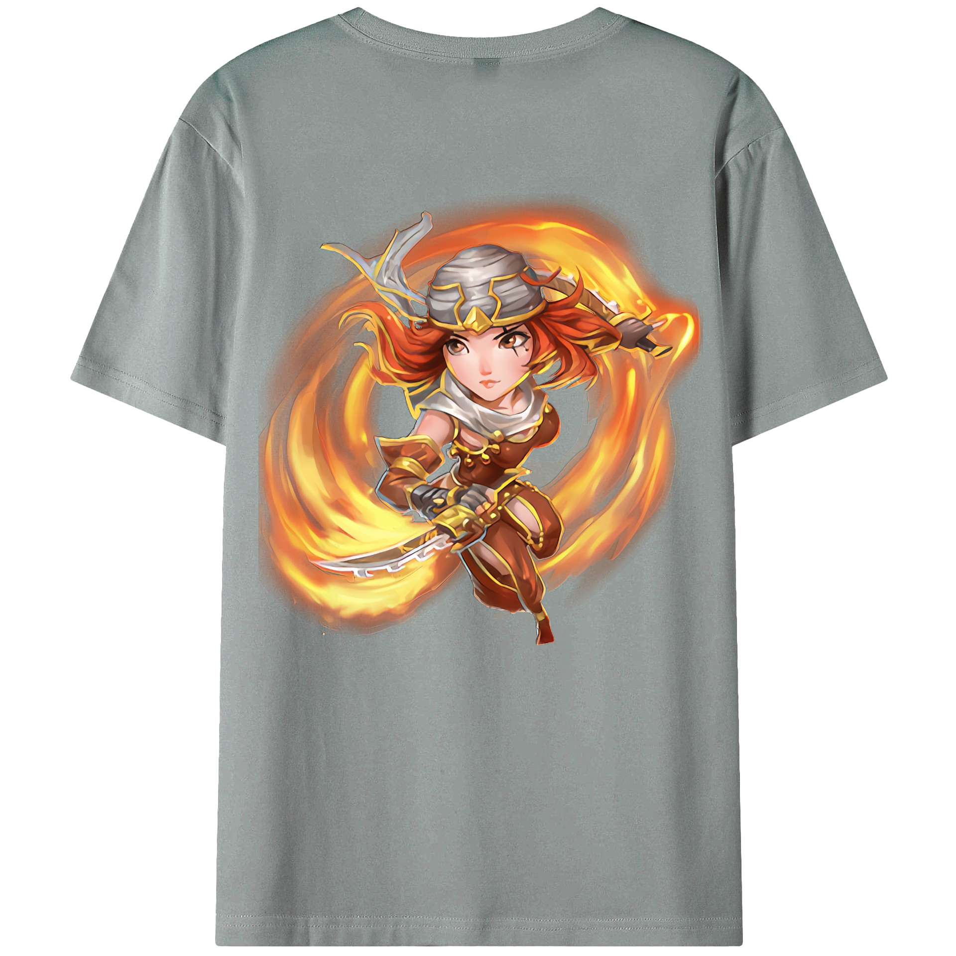 （画像用） リーグ・オブ・レジェンド League of Legends LOL 綿100％ メンズ半袖Tシャツ（バックプリント） 通気性
